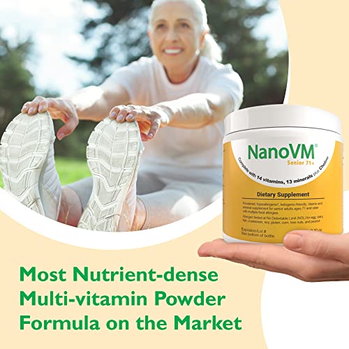 Senior 71+, Allergen-Free Vitamin Supplements, Unflavored Multivitamin Powder with 14 Vitamins & 13 Minerals, Low-Carbohydrate Mineral Supplements, 275g - Solace Nutrition - style: Senior