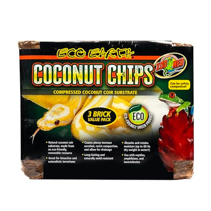 Zoo Med Eco Earth Coconut Chips 3pk