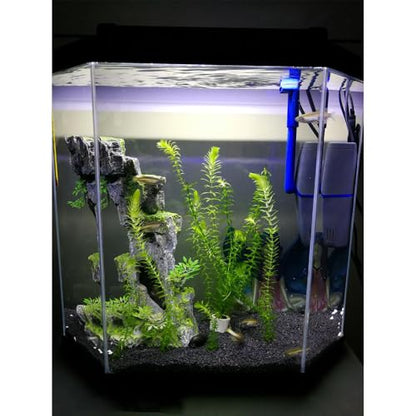 11.5 inches LED Aquarium Light, 6W Fish Tank Light Underwater Light Submersible Crystal Glass Lights, 9.2ft/2.8m Long Wire Length, White - size: 11.5 inch