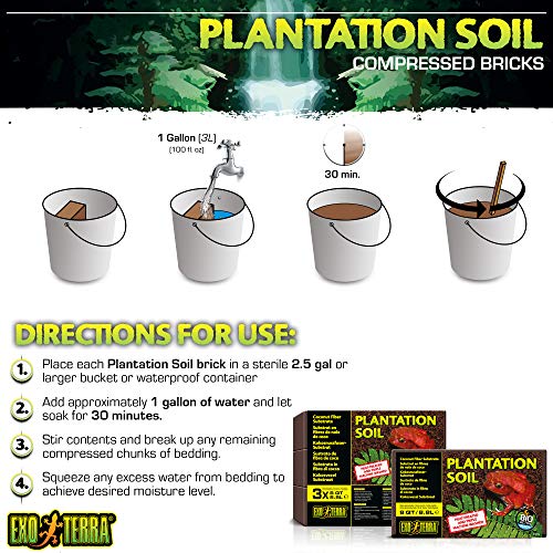 Exo Terra Plantation Soil, 8 Quarts - 3 Count | (Pack of 4) - size: 3 Count (Pack of 4)