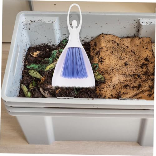 Kisangel 3pcs Broom Dustpan Set Reptile Supplies Litter Scoop Handheld Broom for Pet Waste Cleaning