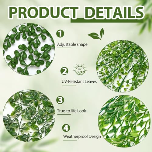 Daifunli 12 Pcs Artificial Hanging Plants Fake Hanging Ferns Plastic Fake Plant for Wall Room Garden Garland Indoor Outdoor Decor No Basket (Mandala, Willows, Fuchsia, String of Pearls) - style: Mandala,Willows,Fuchsia,String of Pearls