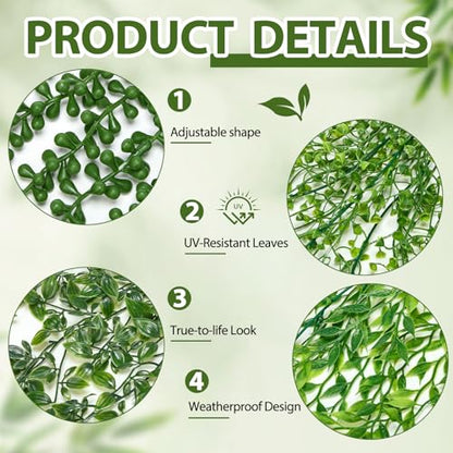 Daifunli 12 Pcs Artificial Hanging Plants Fake Hanging Ferns Plastic Fake Plant for Wall Room Garden Garland Indoor Outdoor Decor No Basket (Mandala, Willows, Fuchsia, String of Pearls) - style: Mandala,Willows,Fuchsia,String of Pearls