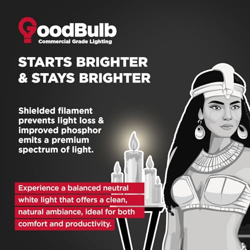 GoodBulb F32T8/835/ECO 32W 48 Inch T8 Fluorescent Light Bulb, 3500K Soft White Medium Bi-Pin Base, 3050 Lumens 86 CRI 24000 Life Hours, Instant/Programmed Start (25 Pack) - color: 3500k