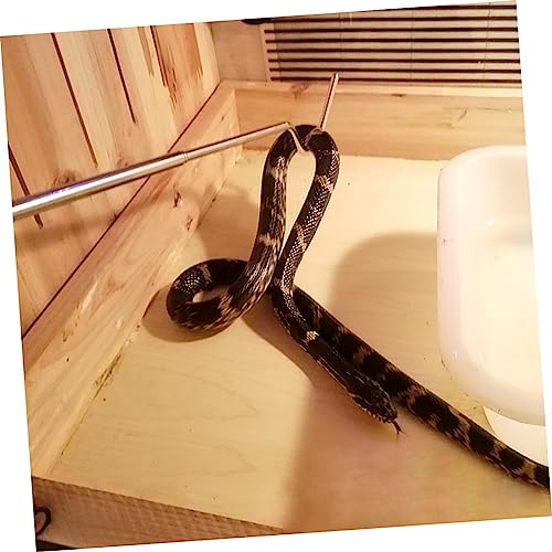 ABOOFAN 3pcs Stainless Steel Snake Hook Retractable Snake Tool for Reptile Pet Supplies Long Hooks for Hanging