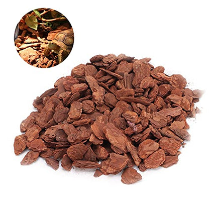 Natural Pine Bark Granule Reptile Bedding 250g Small Granule for Tortoises Lizards Breathable Reptile Box Substrate Safe for Gardening Indoor Plants Handicrafts