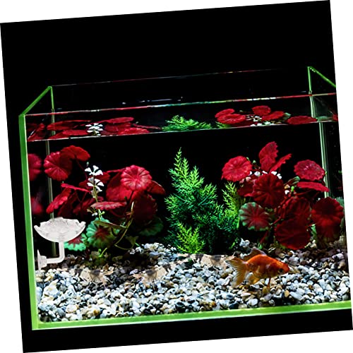 2pcs Acrylic Shrimp Feeding Dish with Cup Reptile Food Bowl for Aquariums Convenient Installation and Multi-Purpose Use Transparent Feeding Tray for Shrimp Tank