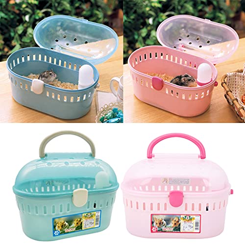 Portable Travel Hamster Cage for Carrier Breathable Outdoor for Hamster Small Animals Vacation Easy to Comfortable