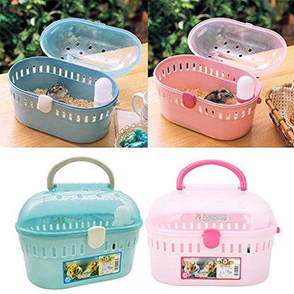 Portable Travel Hamster Cage for Carrier Breathable Outdoor for Hamster Small Animals Vacation Easy to Comfortable