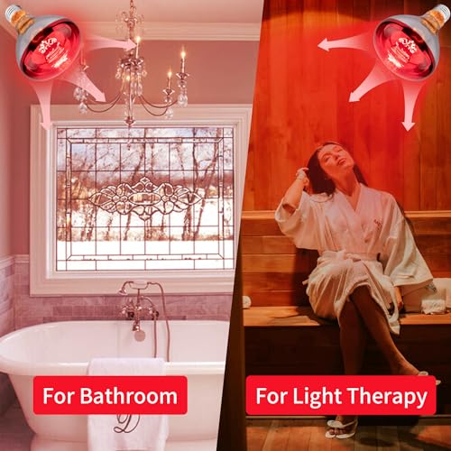 250 Watts Heat Lamp Bulbs, R40 Brooder Heat Lamp Bulbs for Chickens, Infrared Reflector Heat Bulbs for Brooder Heater, Incandescent Heating bulb for Chicks, Pet, Light Therapy, Bathroom, Food (1 Pack) - size: 1 Count (Pack of 1)