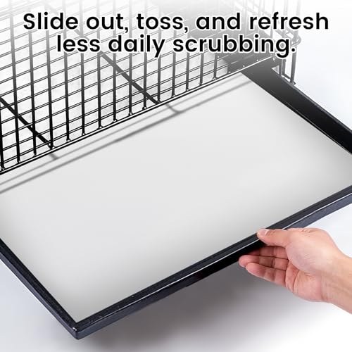 17.7x13.8in Bird Cage Liners - 200 Sheets Pre-Cut Disposable Cage Tray Liners, High Absorbent Non-Woven Pads for Parrots, Cockatiels and Small Animals - size: 17.7x13.8in-200P