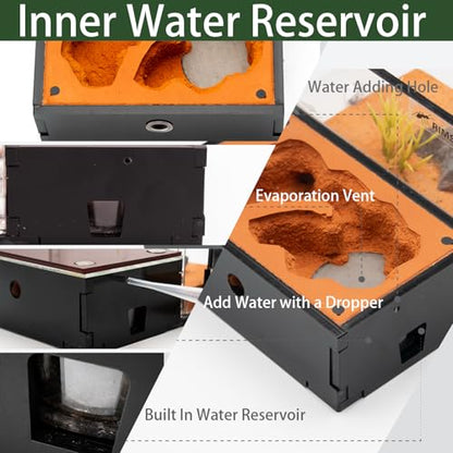 Terra Core Series S Ant Nest Starter Kit for Beginner Ant Keeping 5.9 x 4.52 x 3.54 in - size: Terra Core Series-S