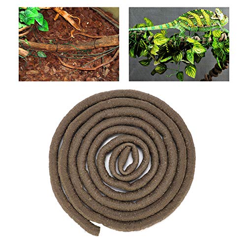 Artificial Reptile Climbing Branch Flexible Jungle 9.84ft Rattan Vine Habitat Decor Suitable for Reptiles (L)