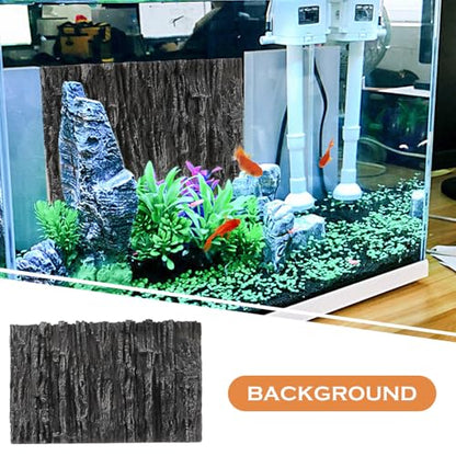 KESYOO Decorative 3D PU Rock and Waterfall Effect Terrarium Background, Reptile Tank and Fish Tank, Compact and Lightweight, Natural Decoration for Turtle Habitat