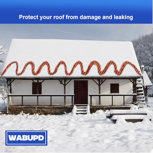 3FT-200FT Heat Tape for Water Pipes, -40°F Deicing Pipe Heat Cable,Electric Heating Cable Pipe,Frezze Protection for Heat Trace Cable for Metal, Plastic Home Pipes,Gutter,120V 5W/ft（80FT） - size: 80FT