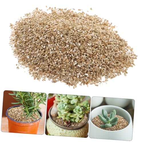 Sosoport 0.5kg Natural Vermiculite for Gardening Neutral Ph Fine Expanded Vermiculite for Plant and Mushroom Germination Excellent Moisture Retention for Home and Indoor Gardens