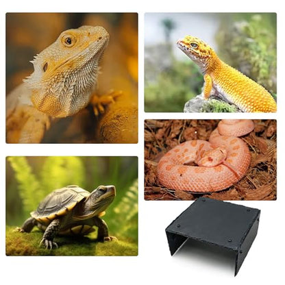 Bearded Dragon Tank Accessories, Slate Rocks for Reptiles, Bearded Dragon Basking Platform, Habitat Hide for Bearded Dragons, Tortoise, Gecko, Snake and Other Reptile & Amphibian