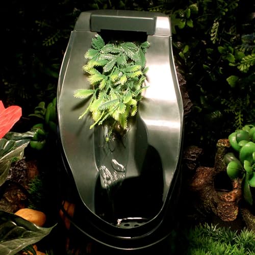 Gavigain Reptile Drinking Fountain Water Dripper Living Aqua Waterfall for Lizard Turtle Snake Spiders