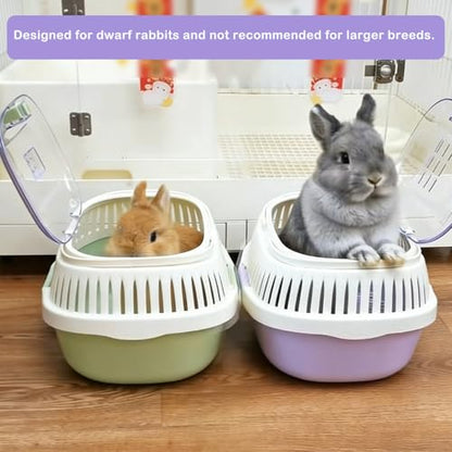 Hamster Carrier Guinea Pig Carrier 13 X 11 X 8 in Portable Hamster Travel Cage with Ventilation Holes Outdoor Small Pet Carrier for Rat Gerbil Rabbit Hedgehog Squirrel Mouse Bunny - color: Purple