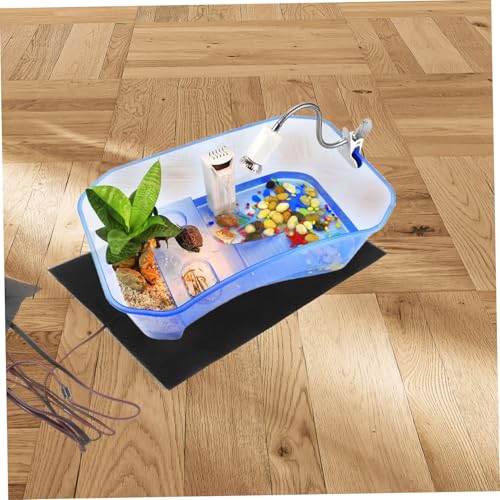 Happyyami USB Adjustable Reptile Heat Mat with Rainproof Fabric Three Heat Settings for Terrariums Under Tank Heater for Lizards Snakes Amphibians Outdoor Use Pet Heating Pad