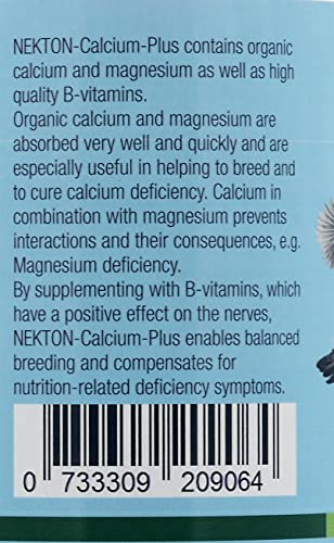 Nekton Calcium-Plus Calcium and Magnesium with B Vitamins for Birds 650gm / 1.43Lb, White - size: 650gm / 1.43Lb