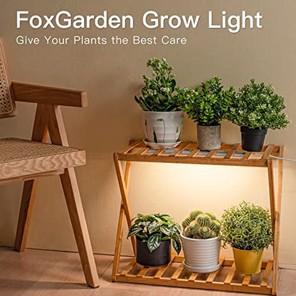 FOXGARDEN Grow Light Strip for Indoor Plants, Full Spectrum 192 LED Bright Grow Lamp with Auto On/Off Timer 4/8/12H, 10 Dimmable Brightness, 2 Packs - color: Dual Heads