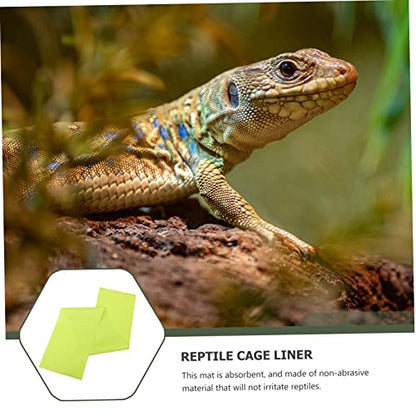 Happyyami Reptile Carpet for Bearded Dragon Tank Substrate for Reptile Tank Comfortable Clean Habitat