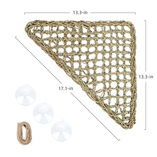 Niteangel Bearded Dragon Hammock Reptile Lounger for Chameleon, Lizards, Gecko, Snakes, Lguana Reptiles, Geckos (Triangle 17'' x 12.5'') - size: Triangle 17'' x 12.5''