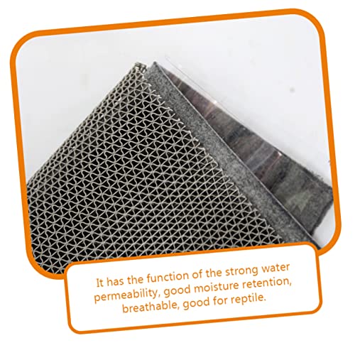 Happyyami Reptile Cage Carpet Pad Lizard Cage Carpet Terrarium Liner Mat Reptile Substrate Liner Washable Bedding - color: Light Grey