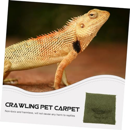 Sosoport Reptile Carpet Mat for Tortoises and Amphibians Washable and Reusable Substrate Liner for Reptile Tanks for Snakes Lizards and Pets Cut to Fit