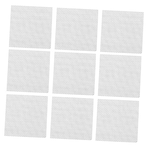 Abaodam 10pcs Stainless Steel Aquatic Moss Mesh Pad Durable Plant Fixed Net for Aquarium Grass Water Planting Accessory