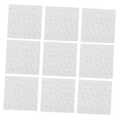 Abaodam 10pcs Stainless Steel Aquatic Moss Mesh Pad Durable Plant Fixed Net for Aquarium Grass Water Planting Accessory
