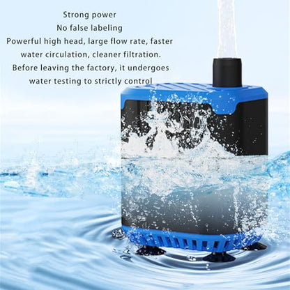Aquariums Water with 4 Flows Submersed Design for Terrariums Turtles Tanks Circulations Aquariums - color: Tl2307d