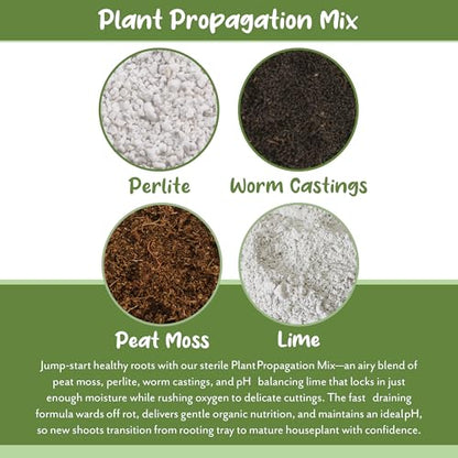 Soil Sunrise Plant Propagation Potting Mix (4 Quarts) Ideal Starter Mix for Rooting Plant Cuttings - size: 4 Quarts