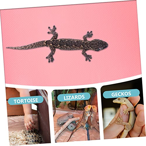 Kisangel Crawling Carpet for Reptile Bedding Terrarium Liner Non-Slip Washable Pet Bedding Gecko Tank Accessories