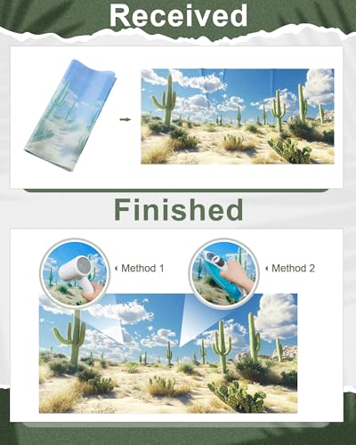 Breling 4 Pcs 48 x 18'' Reptile Tank Background 40/55/75 Gallon Polyester Tropical Rainforest Bearded Dragon Terrarium Background Decor for Crested Gecko, Python Regius, Tree Frogs, Chameleon - size: 48 x 18 Inch