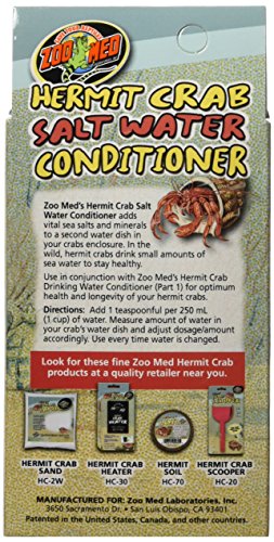 Zoo Med Hermit Crab Salt Water Conditioner - size: 2.25 fl. oz.