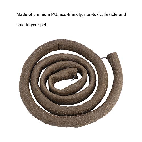 Fydun Reptile Rattan Reptiles, Artificial Vine PU Climbing Branch Flexible Jungle Plants Bendable Decor with Suction Cups for S Lizards Snakes 3.28ft Long (Large Size)