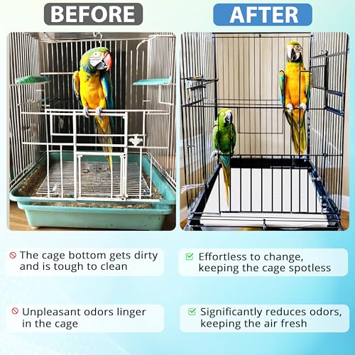 14" X 18" Disposable Bird cage Liners 50 Units, Super Absorbent, Parakeets, Cockatiels, Doves, Canaries, Parrots