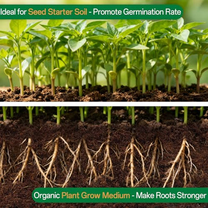 ZeeDix 4 Pcs Premium Coco Coir Brick - 100% Organic Compressed Coconut Coir Starting Mix, Coco Fiber with Low EC and PH Balance for Gardening, Potting Soil, Herbs - size: 4pcs