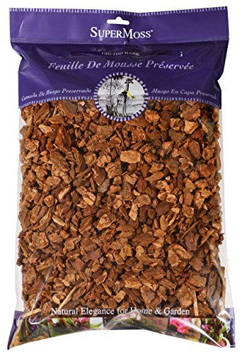 SuperMoss (23114) Orchid Potting Bark,Natural,4 quarts,(Pack of 8) - size: 200 Cu. In., style: Natural