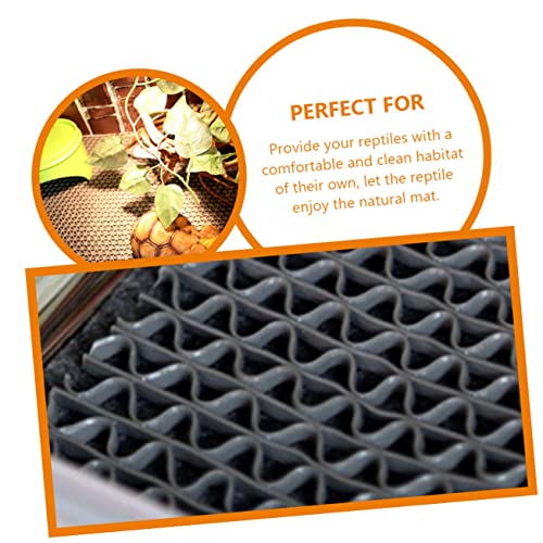 COLLBATH Reptile Carpet Mat for Tortoise Habitat Reptile Carpet Pad Bearded Dragon Flooring Cage Liner Washable Supplies