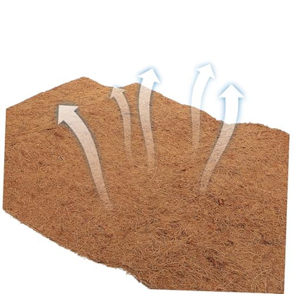 Natural Coconut Fiber Reptile Bed Mat Substrate for Tortoise Lizard Snake Habitats Breathable Easy to Clean Reptile Bedding - size: Size 2