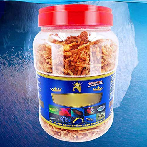 ljhnba Aquarium Fish Foods Freeze Dried Shrimp Healthy Cichlid for Feeding for Arowana Dried Foo Dried Shrimp Fish Food