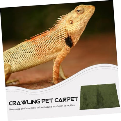 Totority Reptile Carpet Mat for Bearded Dragon Tortoise Bedding Washable Terrarium Liner Suitable for Snakes Lizards Turtles Pet Cage Ground Cover