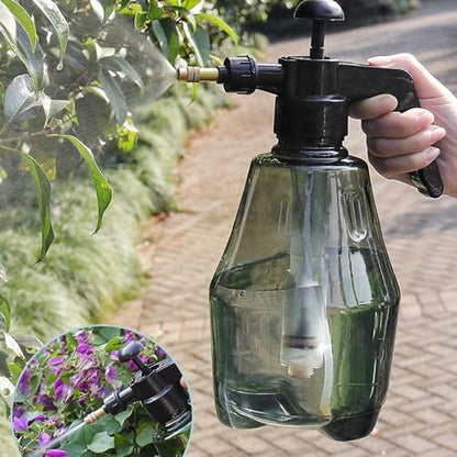 Pressure Sprayer - Garden Mist Bottle, Plant Spray Pot | Small Watering Can Sprayer, Adjustable Nozzle Indoor Flower Mister, Succulent Herb Feeder, Refillable Hand Pump for Home Gardening