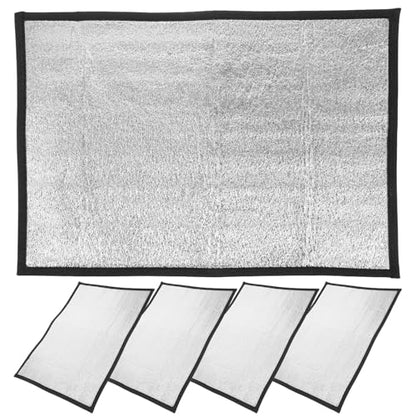 5pcs Reptile Heating Pads - 16.98x11.75'' Heat Mat Warmer for Lizard Hermit Crab Snake Gecko, Small Animal Terrarium - Insulated Reflective Heater Pad for Tanks