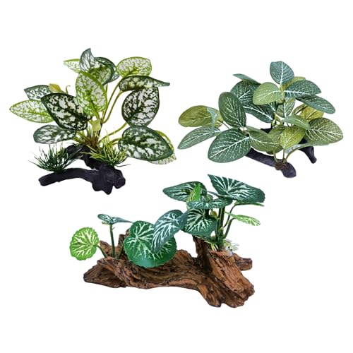 M2cbridge Artificial Fish Tank Plants Silk Aquarium Plant Aquatic Water Grass Foreground Decor (3PCS Green Grasses) - color: 3pcs Green Grasses
