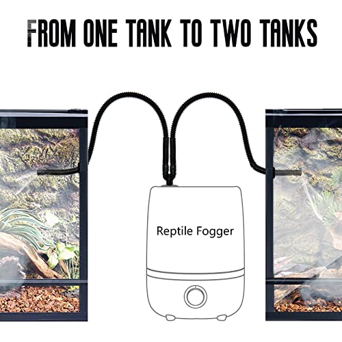 Reptile Fogger Extension Tube, Accessories of Reptile Humidifier Mister Fogger Suitable for Reptiles Amphibians Terrarium