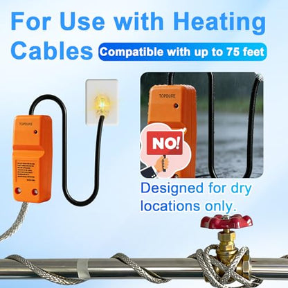 Freeze Free Connector Kit - Plug and End Seal ETL Certified Pipe Heat Cable Connection Kit - style: Kit